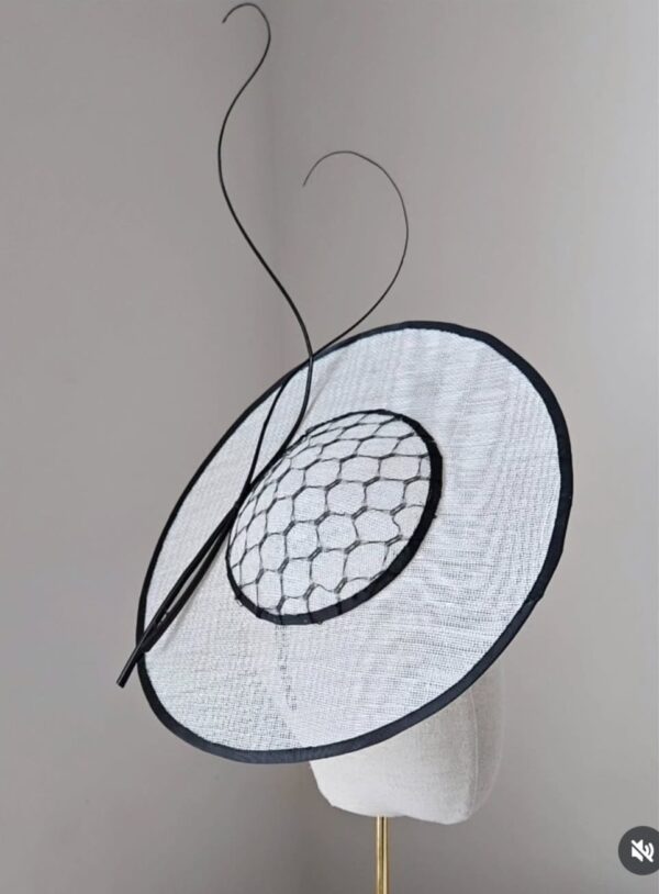 Black and white hat