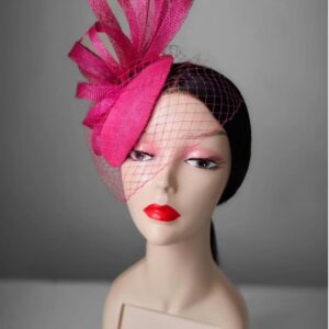 Pink pillbox hat