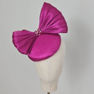 Pink pillbox hat