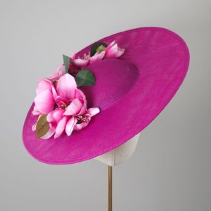 Beautiful pink floral hat
