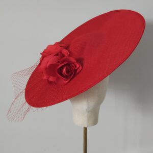 Hat With Roses in Red